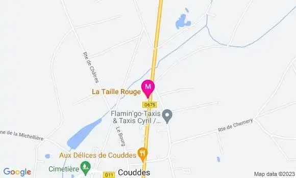 Localisation Restaurant Grill La Taille Rouge