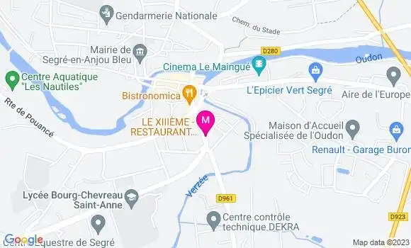 Localisation Restaurant  Le Xiiième