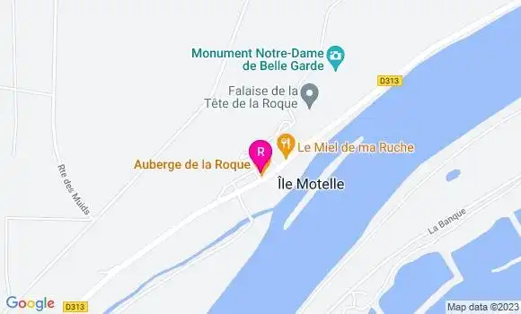 Localisation Auberge de la Roque