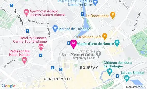 Localisation Restaurant Bar Le Sauvage