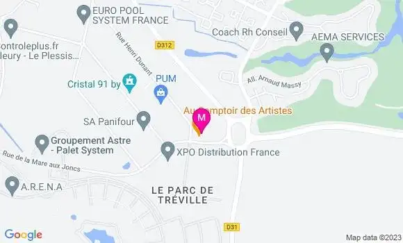 Localisation Restaurant  Au Comptoir des Artistes