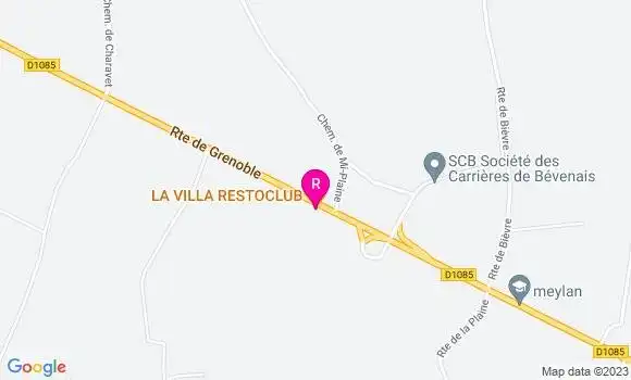 Localisation Restaurant  La Villa