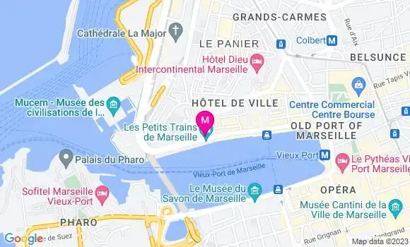 Localisation Paulette Restaurant Vieux Port