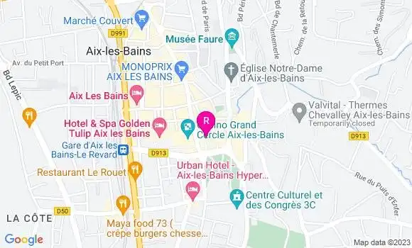 Localisation Restaurant Bar La Réserve