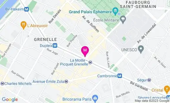 Localisation Restaurant  Le Bouquet de Grenelle