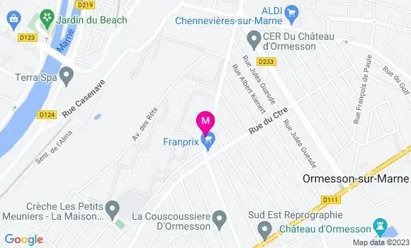 Localisation Restaurant Chinois Le Bonheur de Chine