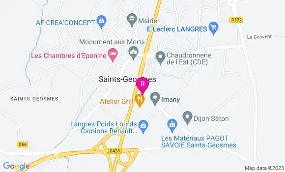 Localisation Restaurant Grill Atelier Grill