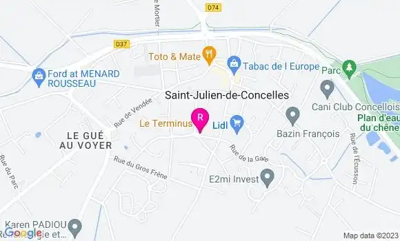 Localisation Restaurant Bar Le Terminus