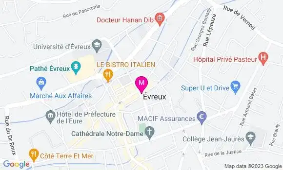 Localisation Restaurant  Le Café des Arts