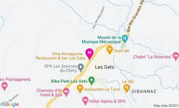 Localisation Restaurant Bar Vina Annapurna