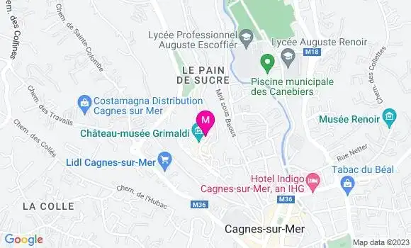 Localisation Restaurant  Le Grimaldi