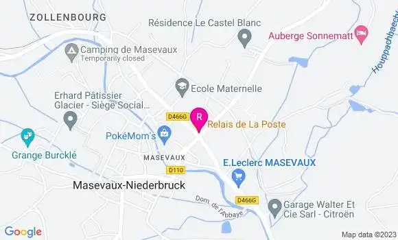 Localisation Restaurant  Relais de la Poste