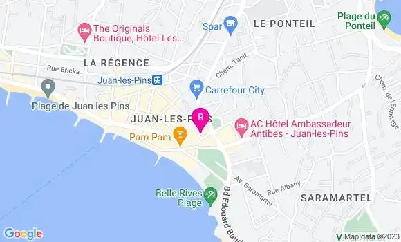 Localisation Restaurant Bar Seven