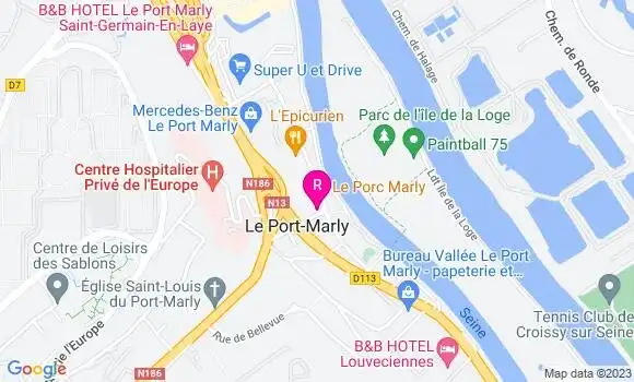Localisation Restaurant Bar Le Brazza