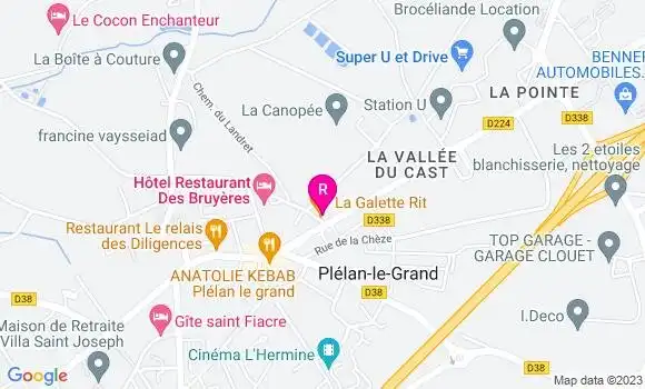 Localisation Crêperie La Galette Rit