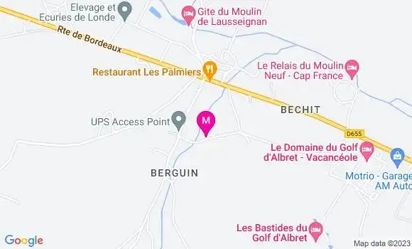Localisation Restaurant  Les Palmiers