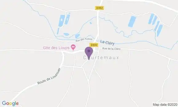 Localisation Restaurant  Relais de Courtemaux
