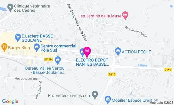 Localisation Restaurant  La Cantine du Vignoble