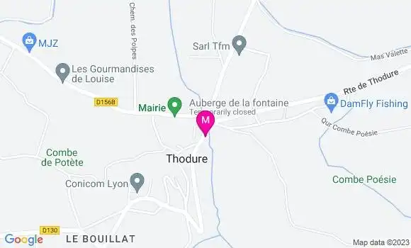 Localisation Auberge de la Fontaine