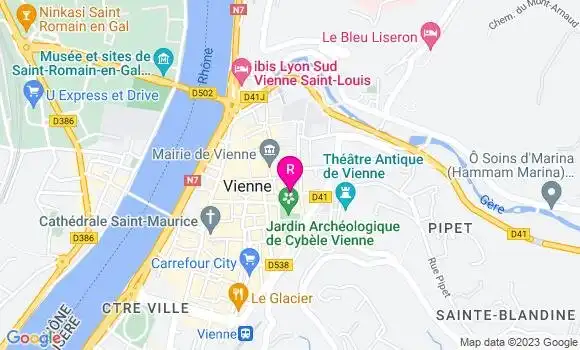 Localisation Pizzeria Cybelpark