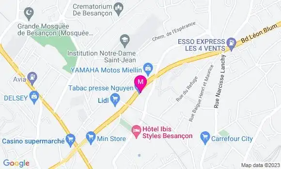 Localisation Pizzeria Pizza Blum