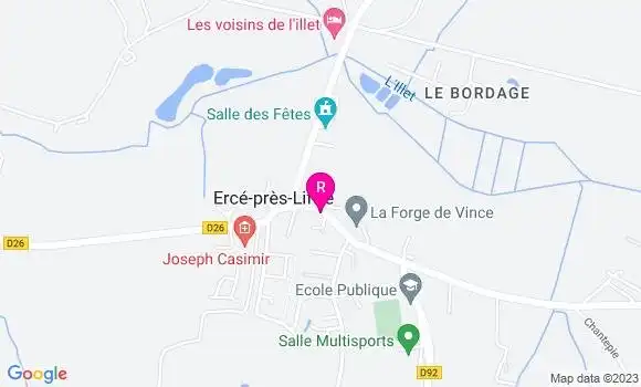 Localisation Restaurant Bar La Terrasse