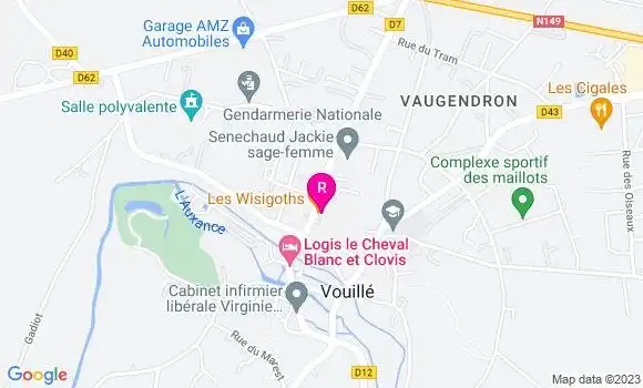 Localisation Crêperie Les Wisigoths