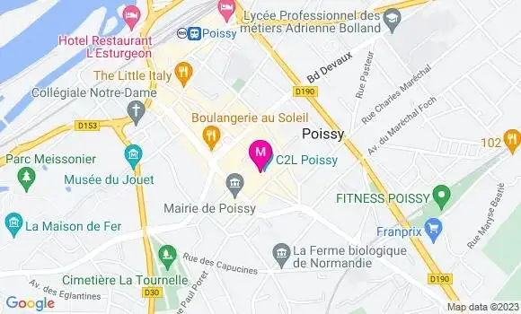 Localisation Restaurant  Le Gamin de Poissy