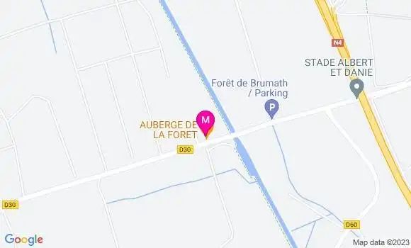 Localisation Auberge de la Foret