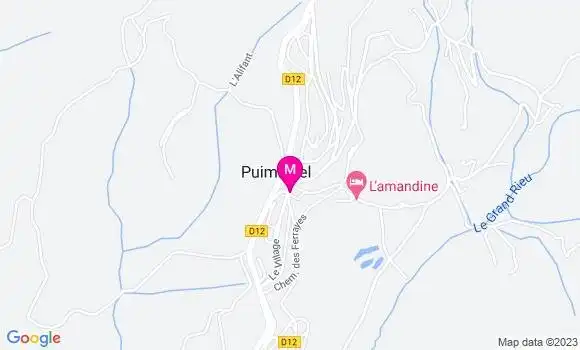 Localisation Restaurant  Les Lavandins