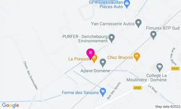 Localisation Restaurant  Le Pressoir
