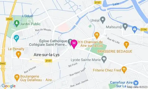 Localisation Restaurant Bar Le Café de la Poste