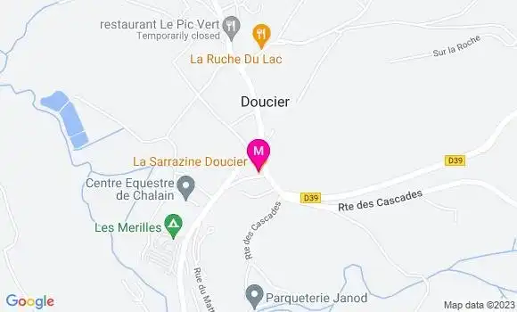 Localisation Restaurant  La Sarrazine