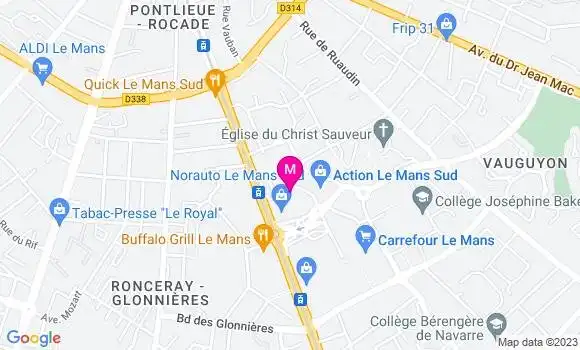 Localisation Restaurant Chinois Phoenix d