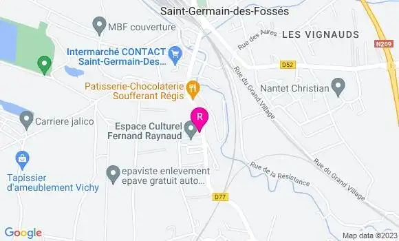 Localisation Restaurant Bar Le Moderne