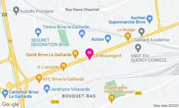 Localisation Restaurant  Le Beauregard