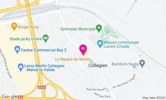 Localisation Crêperie La Quimpéroise