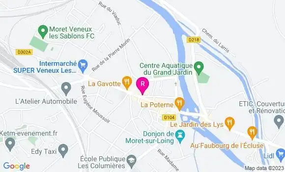 Localisation Restaurant  Le P
