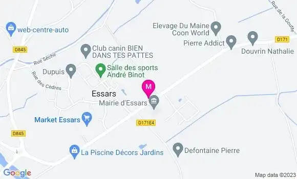 Localisation Restaurant  La Table de Jeanne Marie
