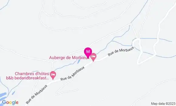 Localisation Auberge de Morbieux