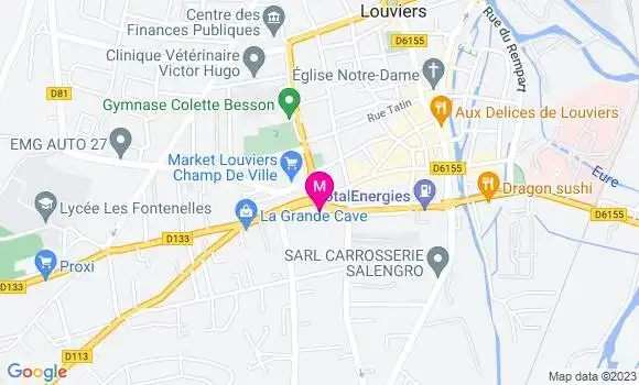 Localisation Restaurant  La Braise