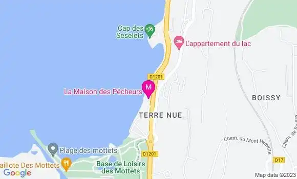 Localisation Restaurant  La Maison des Pêcheurs