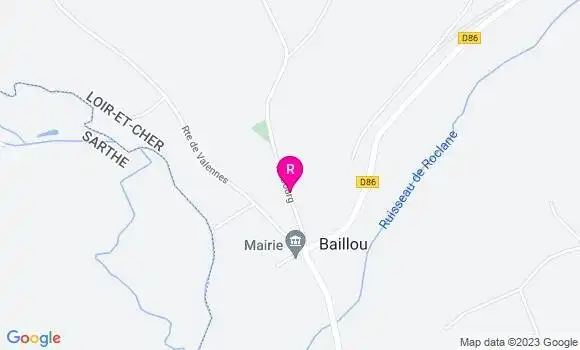 Localisation Restaurant  La Bailloutain