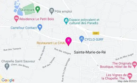 Localisation Restaurant  Le Chai