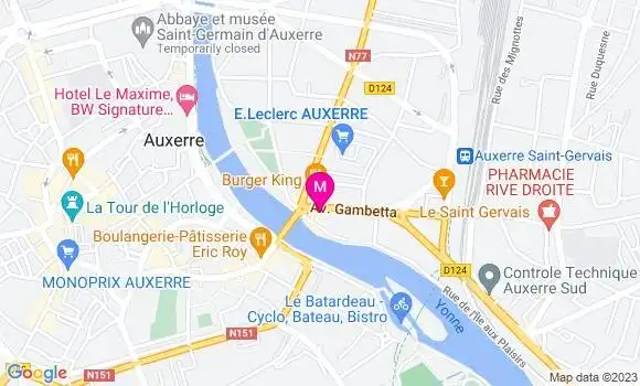 Localisation Sushi Auxerre
