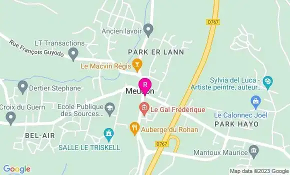 Localisation Restaurant  Le Relais de Meucon