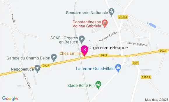 Localisation Restaurant  Chez Emilia