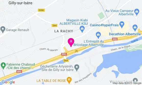 Localisation Restaurant  L