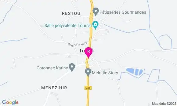 Localisation Restaurant  Le Roz