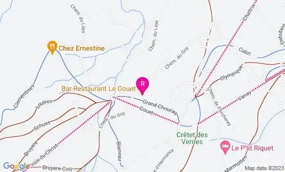Localisation Restaurant Bar Le Gouet